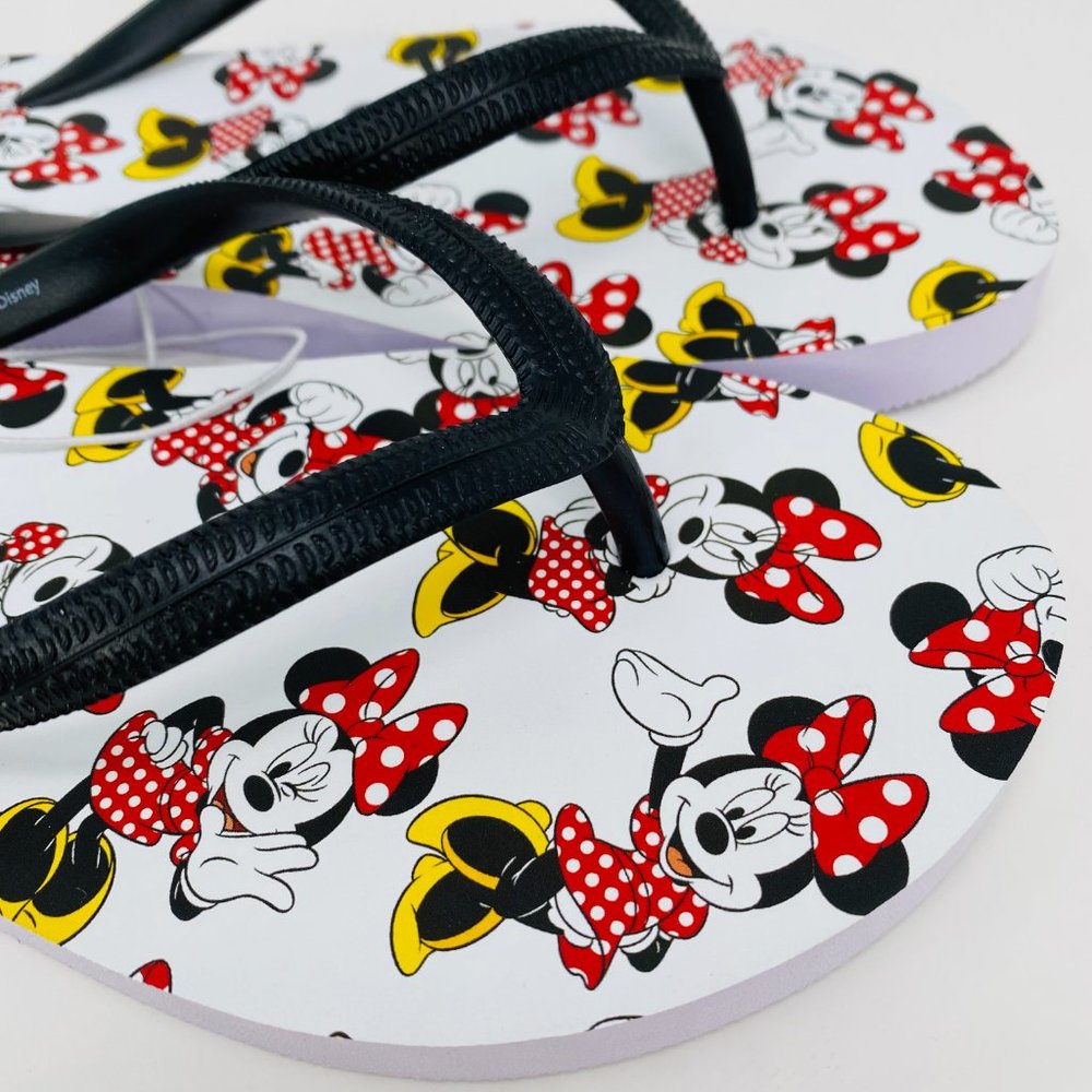 Disney Minnie Mouse Flip Flop Sandals 7/8